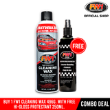 COMBO Bundle! FW1 Cleaning Wax 496g. with a FREE FW1 Hi-Gloss Protectant 250ml.