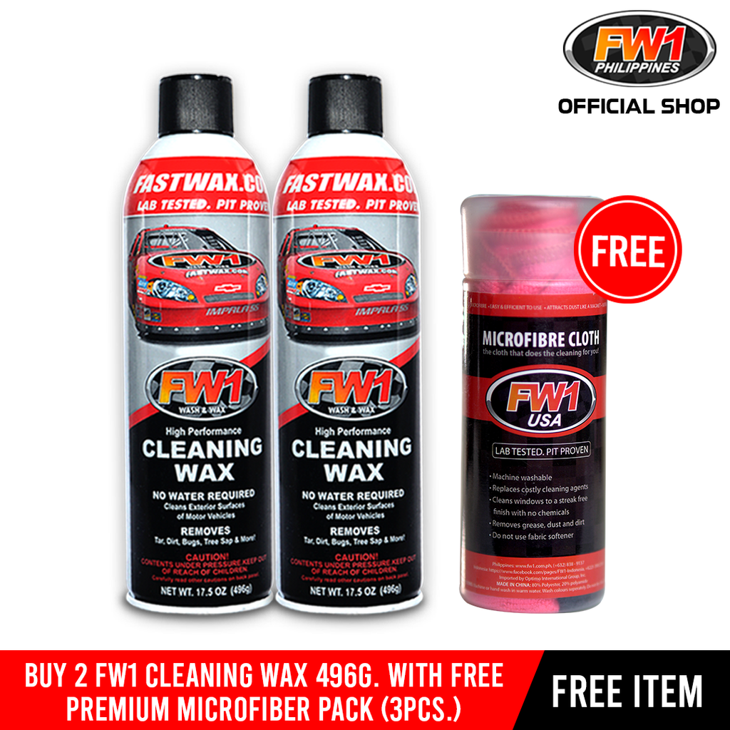BUY 2 FW1 Cleaning Wax 496g. GET a FREE FW1 Premium Microfiber Pack (3 – FW1  Philippines