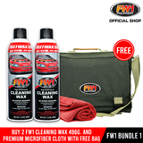 FW1 BUNDLE 1 - FREE Limited Edition Business Bag (2 cans of FW1 Cleaning Wax 496g. & FW1 Premium Microfiber (3pcs.)