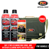 FW1 BUNDLE 2 - FREE Limited Edition Business Bag (2 cans of FW1 Cleaning Wax 496g. & FW1 Interior Cleaning Wipes