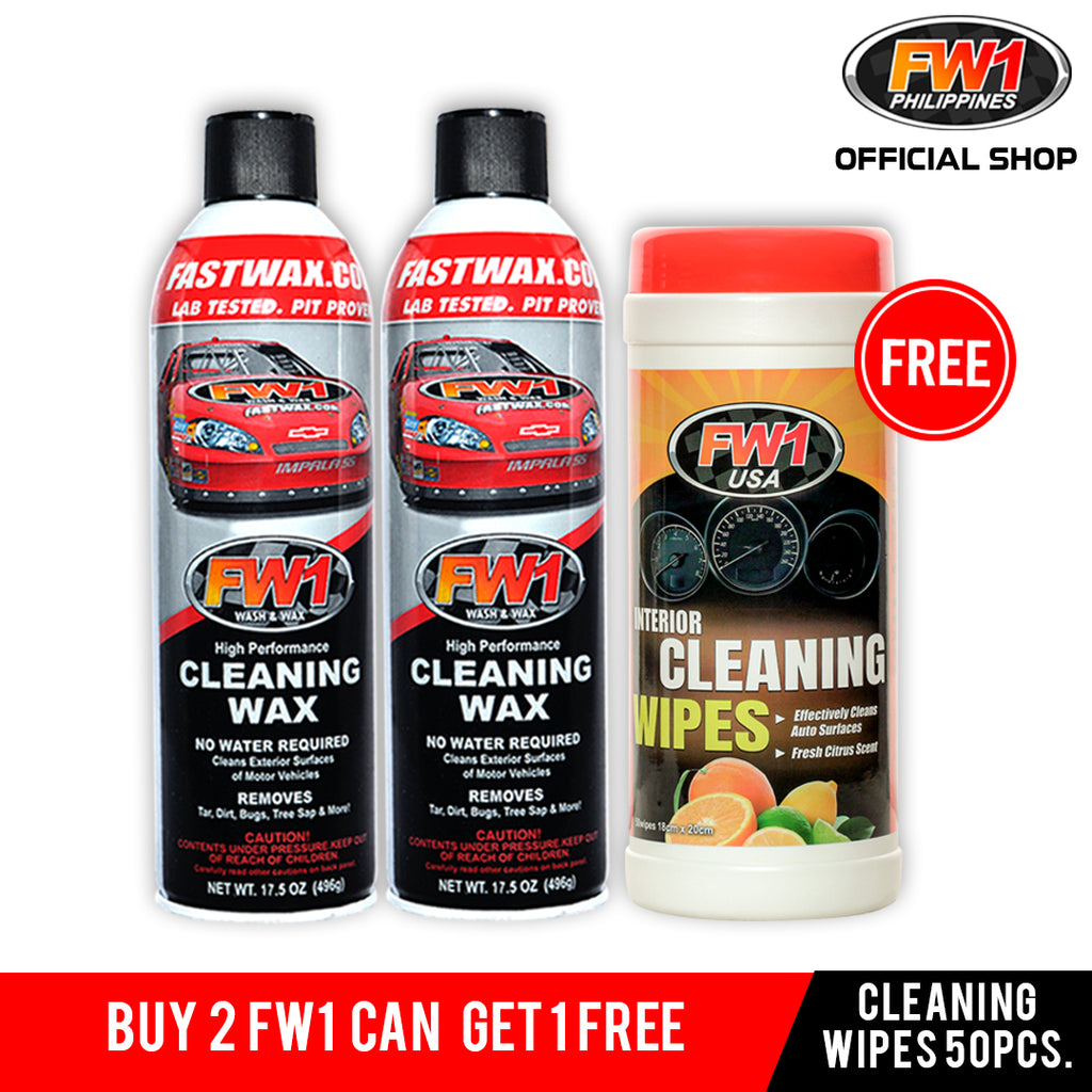FW1 Cleaning Wax 496g BUY 2 GET FREE FW1 Interior Cleaning wipes 50 pcs.